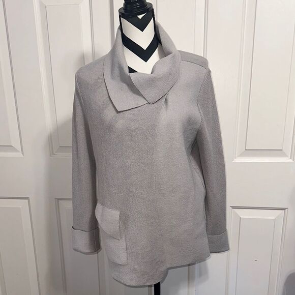 BEYOND THREADS Asymmetric Alpaca Cardigan - Picture 1 of 7